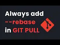Here is WHY you should always use git pull -rebase