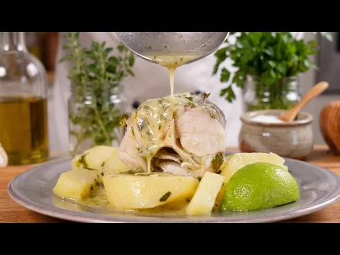 Authentic Corfu Fish Bianco: Only 5 Ingredients! ( Ψάρι μπιάνκο )