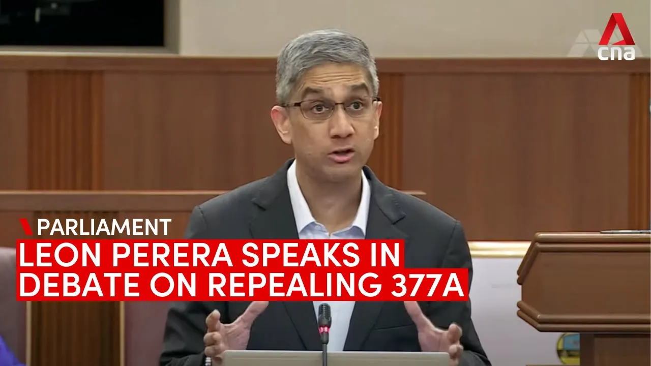 Leon Perera speaks in debate on repealing Section 377A