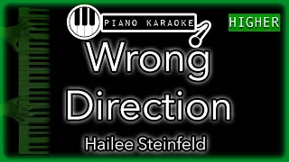 Download Wrong Direction (HIGHER +3)- Hailee Steinfeld - Piano Karaoke Instrumental MP3