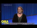 Amy Schneider breaks record for third most wins in Jeopardy history l GMA