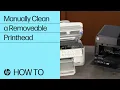 Manually Clean a Removeable Printhead HP Printers HP Support
