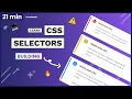 Learn CSS Selectors by Building Alert Components 2021 in 21 minutes CSS tutorials