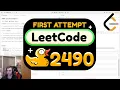 my attempt at solving leetcode 2490 circular sentence SOLVED
