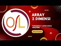 Belajar C - 18 Array 2 Dimensi