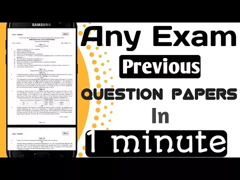 Download MP3 How to Download Previous Question Papers of Any Exam
