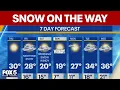 Latest snow forecast for NYC area