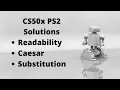 CS50 PSET2 Readability Caesar Substitution Solutions