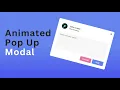 How to create Animated Popup Modal using Html Css Javascript