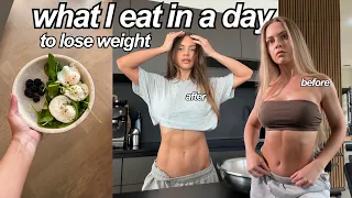 WHAT I EAT IN A DAY to lose weight