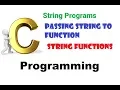 Program 111 - Example 3 passing string to function c strings functions Simple String