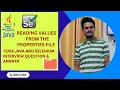Reading Values from the properties file Core Java and Selenium Interview Question Answer