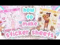 create custom sticker sheets for your art business step-by-step tutorial