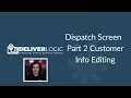 DeliverLogic - Dispatch Screen