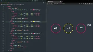 Amazing Working Digital Clock using Html CSS SVG Javascript Simple Javascript Project