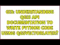 GIS Understanding QGIS API documentation to write Python code using QgsVectorLayer