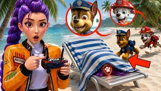 Můj Dron Zachytil Rumi, Jak Pomáhá Chaseovi Z Paw Patroll Ve Skutečném Životě!