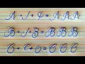 Download Lagu how to write english capital letters in four lines | cursive writing a to z