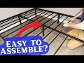 HOW TO ASSEMBLE the Sweetcrispy Metal Platform Bed Frame UNBOXING REVIEW
