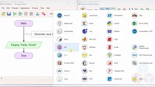 Generate Java Code Flowgorithm