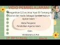 MENGARTIKAN Q.S AN-NISA' AYAT 59 TENTANG AL-QUR'AN DAN HADIST SEBAGAI SUMBER HUKUM AJARAN ISLAM