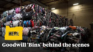 We toured the Goodwill Bins 100 000-square-foot donation room in NE Portland