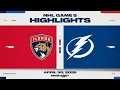 NHL Game 5 Highlights Panthers vs Lightning - April 30 2025