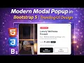 Modern Modal Popup in Bootstrap 5 Trending UI Design
