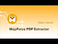 MapForce PDF Extractor Tutorial How to Extract and Map PDF Data for Data Integration and ETL