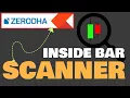 How to use Inside Bar Candlestick Scanner in Zerodha