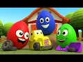 Dump Truck and Mixer Truck Surprise Eggs Fun Kids Rhymes Zelly - Nursery Rhymes