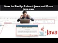 Solved - How to Extract Java msi From Java exe How to convert Java exe to Java msi File