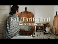My Thrifted Fall Finds Cozy Home Decor haul for my kitchen makeover