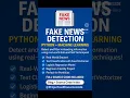 Fake news detection Python ML