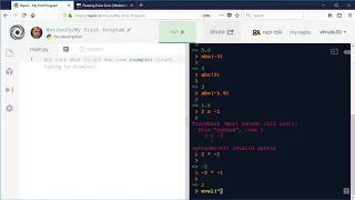 Python 3 - Numerical Techniques Indices Negatives Rounding etc