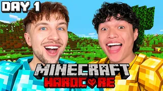HARDCORE MINECRAFT (Day 1)