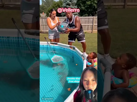 Robot kolam renang⁉️Bersihkan semua kotoran‼️😱🥰@Vellerro