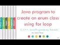Java program to create an enum class using for loop SonaliThore LLAGT