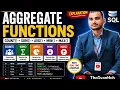 SQL Aggregate Functions in Hindi COUNT SUM AVG MIN MAX SQL Tutorial for Beginners