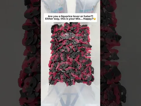 😡🖤Liquorice is literally the candy Marmite… Do you love it or hate it?!🖤😡 #shorts