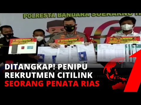 Tersangka Penipuan dengan Modus Perekrutan Pegawai Citilink Ternyata Seorang Penata Rias | tvOne