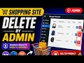 Shopping site part 5 admin side delete