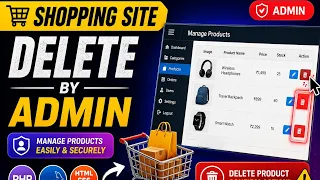 Shopping site part 5 admin side delete