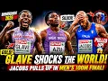 OMG GLAVE SHOCKS THE WORLD JACOBS PULLS UP IN MEN S 100M FINAL