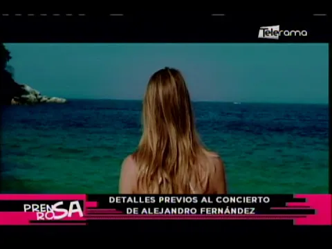 Detalles previos al concierto de Alejandro Fernández