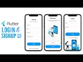 Welcome Login Signup Page Flutter UI Tutorial Speed Code
