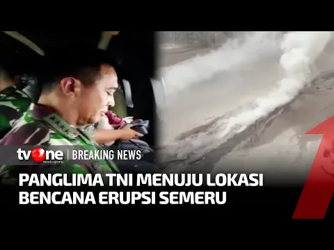 Erupsi Gunung Semeru, Panglima TNI Pantau Dari Udara