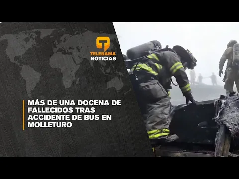 Más de una docena de fallecidos tras accidente de bus en Molleturo