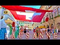 Download Lagu LAUSANNE SWITZERLAND ✨ Currently walk through the city / Lake \u0026 Shopping Streets 4K