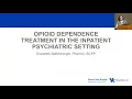 Pharmacotherapy Lunch Learn Opiates